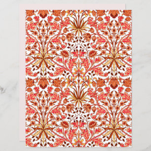 William Morris Hyacinth Imprimer, orange et beige