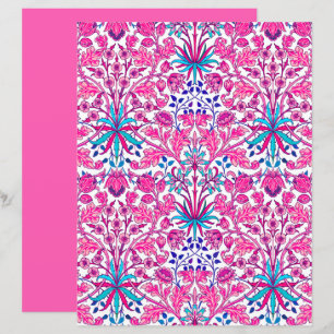 William Morris Hyacinth Imprimer, rose Fuchsia