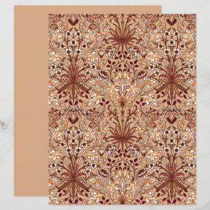 William Morris Hyacinth Print, Brown et Beige