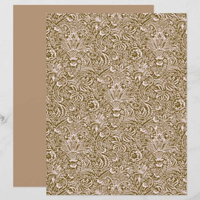 William Morris Indian, Taupe Tan et Beige (Devant / Derrière)