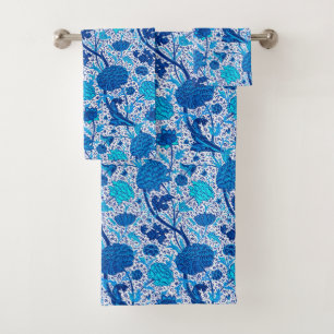 William Morris Jacobean Floral, bleu Cobalt