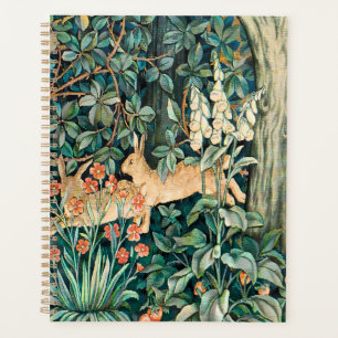 William Morris Jardin de lapins vintage Art floral