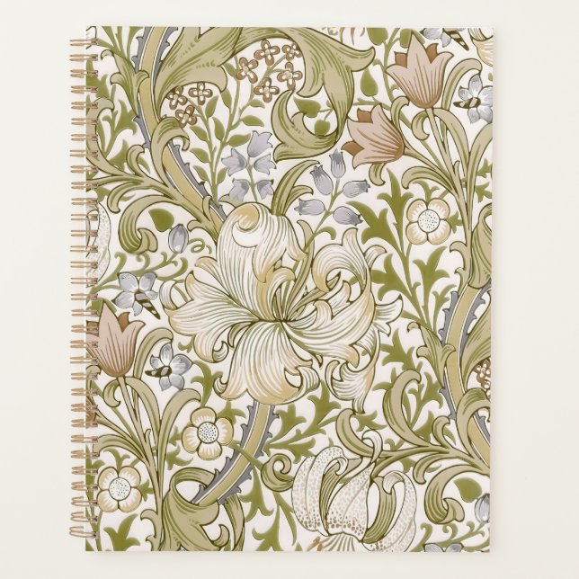 William Morris Jardin de Lys Doré Fleur Classique (Devant)