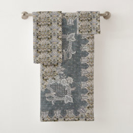 William Morris Lodden Gray Gold Lace
