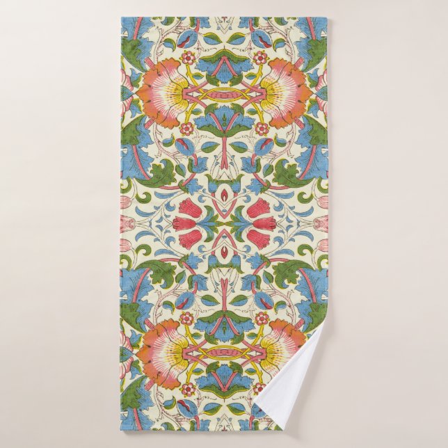 William Morris Loddon Blossom Motifs Floraux (Serviette de bain)