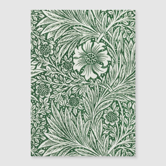 william morris marigold fleurs vertes (Devant)