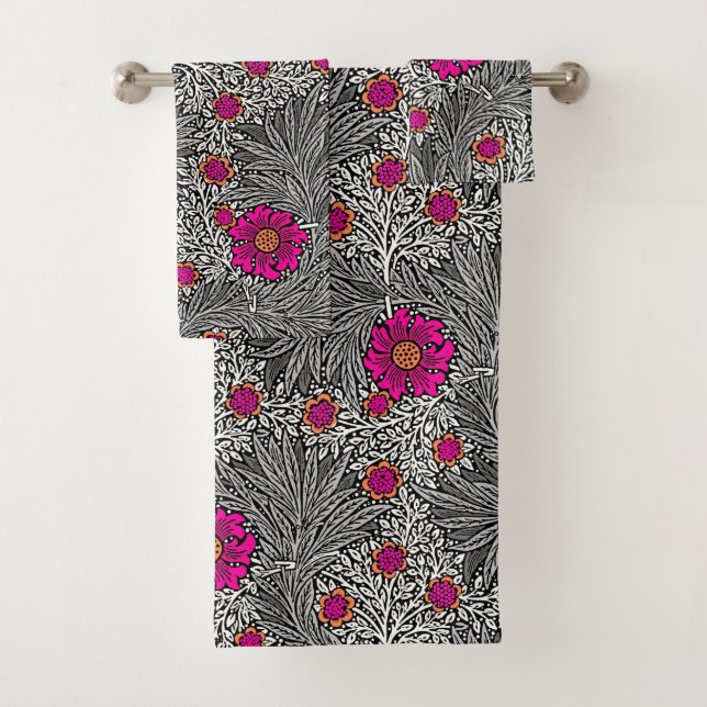 William Morris Marigold, Grey / Grey et Fuchsia (En situation)