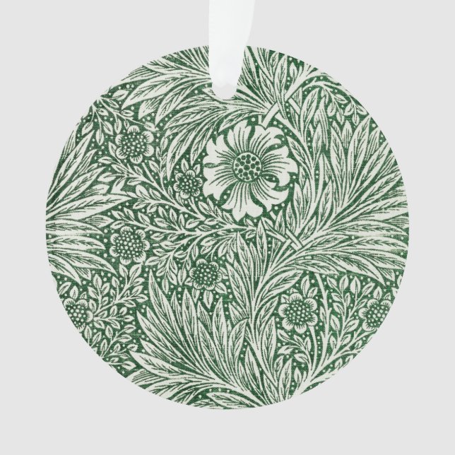 william morris marigold vert floral fleur (devant)