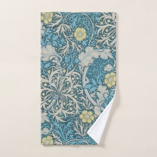 William Morris, motif Art nouveau, algues, bleu, f