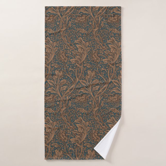 William Morris Motif Floral Classique Arcadie (Serviette de bain)