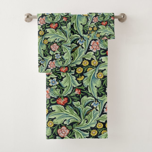 William Morris Motif Floral Pink Green Carnation (En situation)