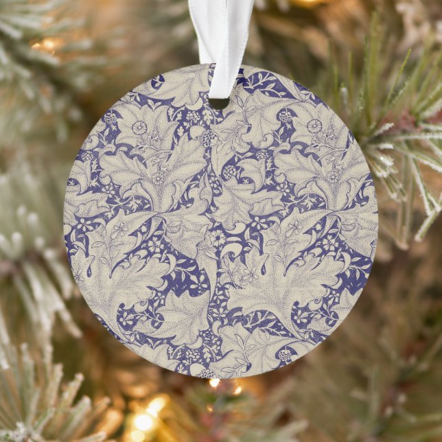 William Morris Motif Giroflée Bleu Antique (Arbre)