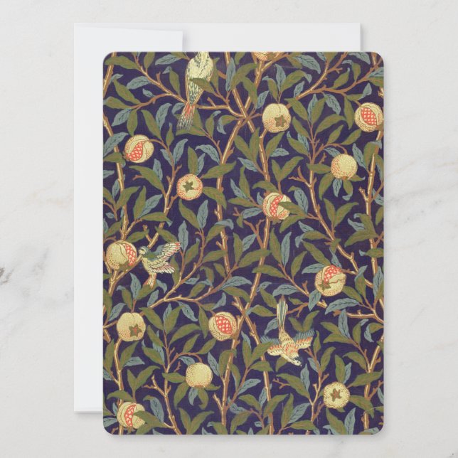 William Morris Oiseau Et Grenade Art Vintage (Devant)