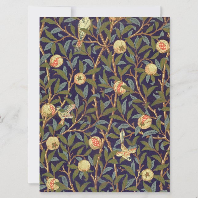 William Morris Oiseau Et Grenade Art Vintage (Devant)