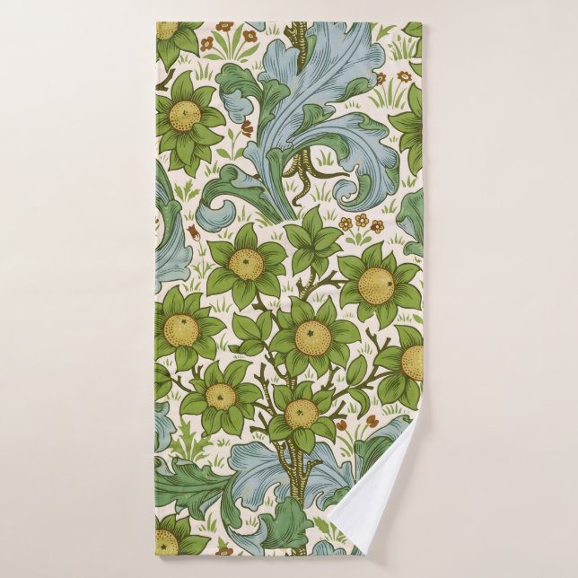 William Morris' Orchard Delight Art (Serviette de bain)