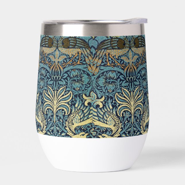 William Morris Paon et Dragon Tissé (Gauche)