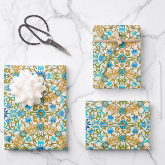 William Morris papier d'emballage design d'art ble