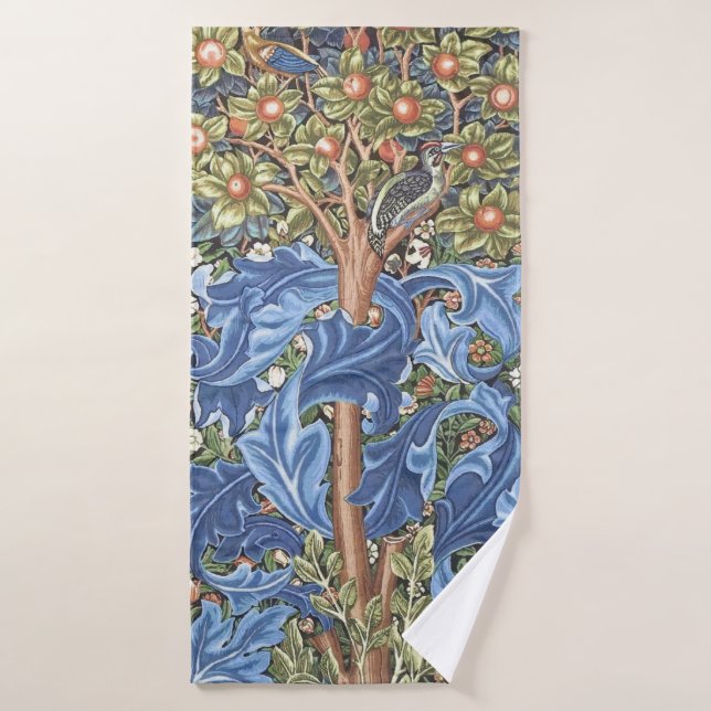 William Morris Pic Tapestry Floral Vintage (Serviette de bain)
