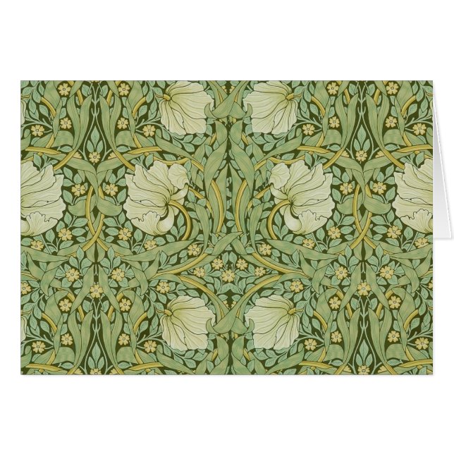 William Morris Pimpernel Fond d'écran bleu Floral (Devant horizontal)