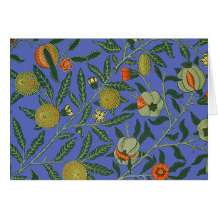 William Morris Pomegranate Bleu papier peint color
