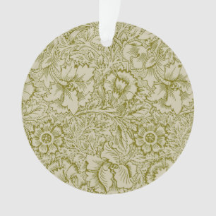 William Morris Poppy Classic Floral Green