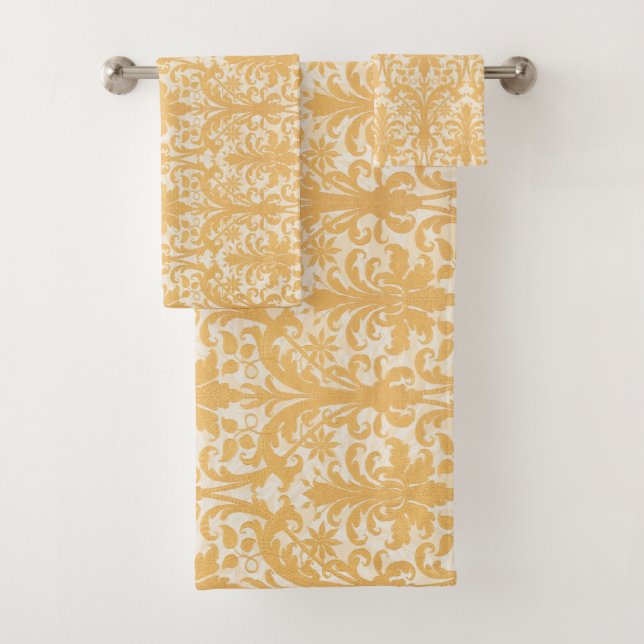 William Morris Saule & Or Damassé Luxe (En situation)
