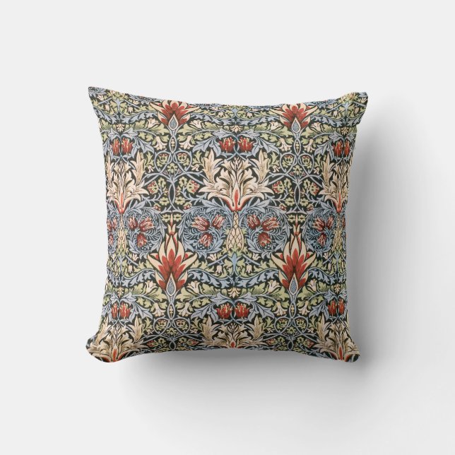William Morris Snakeshead Design Coussin (Recto)