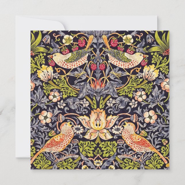 William Morris Strawberry Thief Floral Art nouveau (Devant)