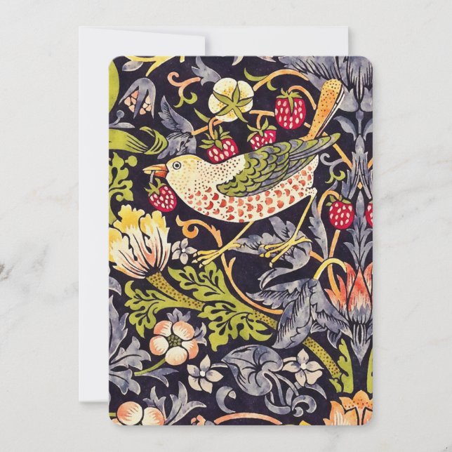 William Morris Strawberry Thief Floral Art nouveau (Devant)