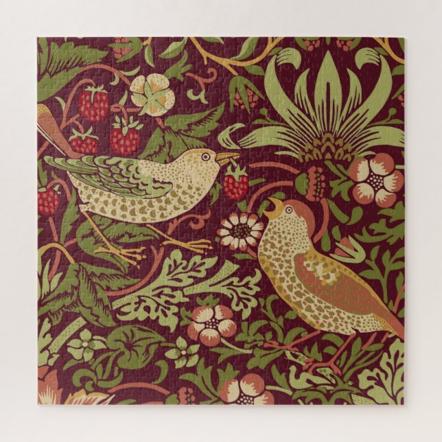 William Morris Strawberry Thief Jigsaw Puzzle (Vertical)