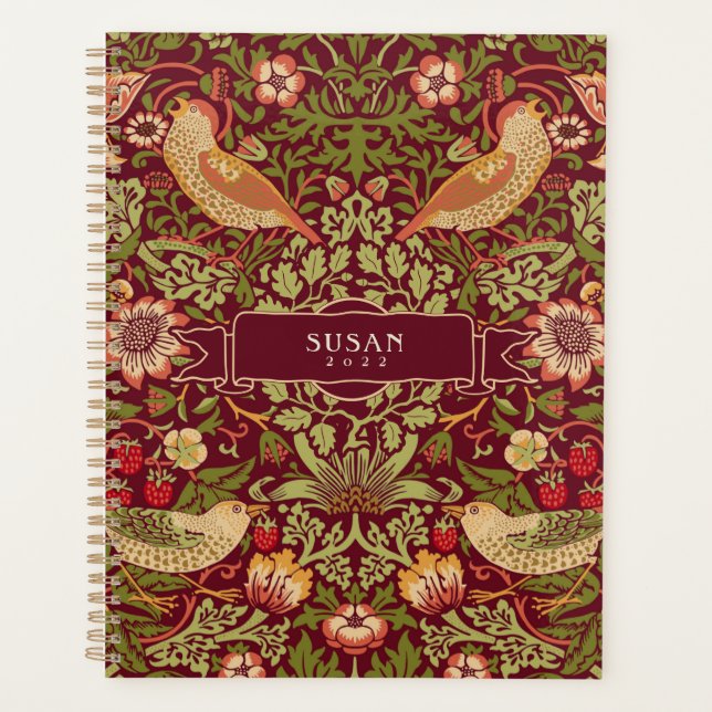 William Morris Strawberry Thief Planificateur (Devant)