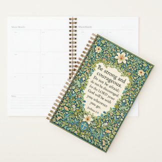 William Morris style floral and scripture