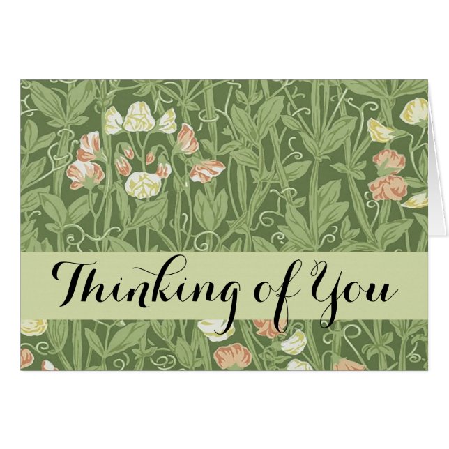 William Morris Sweet Pea Floral Design (Devant horizontal)