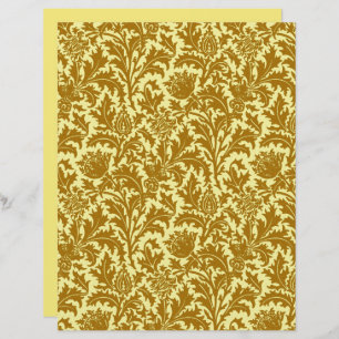 William Morris Thistle Damask, Or de moutarde
