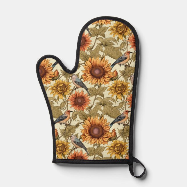 William Morris Tournesols Oiseaux Automne (Recto)
