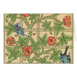 William Morris Trellis Design classique de papier