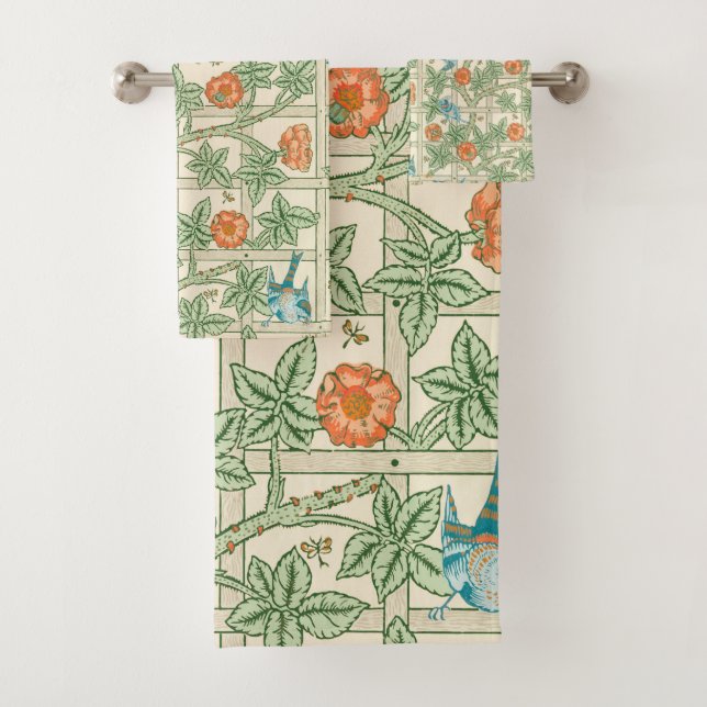 William Morris Trellis Victorian Wallpaper (En situation)