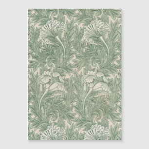 William Morris tulip fond textile vert
