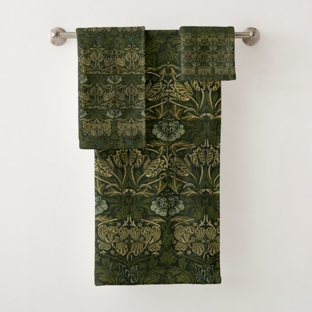 William Morris : Tulipe Verte & Serviette Rose (En situation)