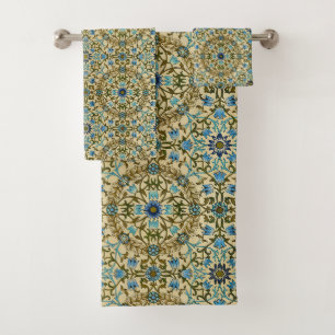 William Morris Vintage Blue Motif Sans Couture