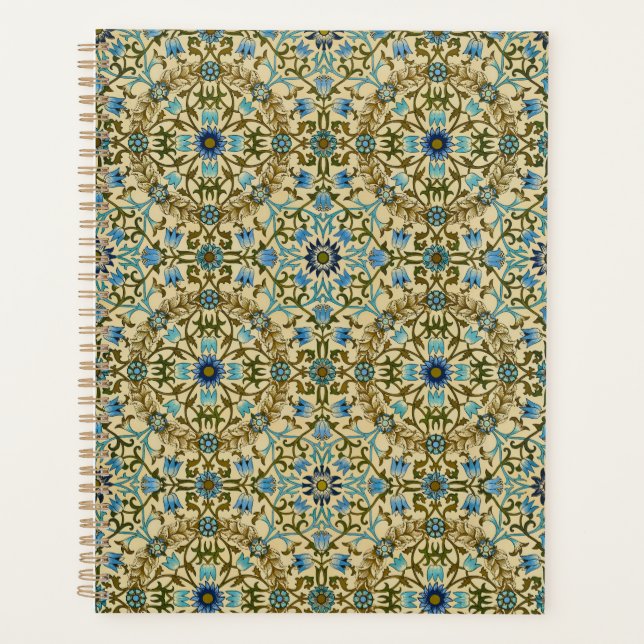 William Morris Vintage Blue Motif Sans Couture (Devant)