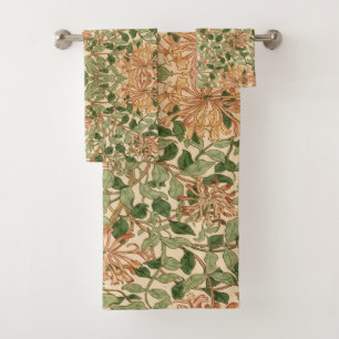 William Morris vintage motif floral au chèvrefeuil
