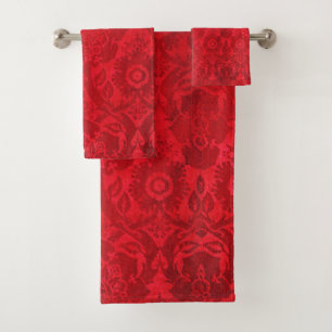 William Morris Vintage Rouge Velvet Timbé Motif