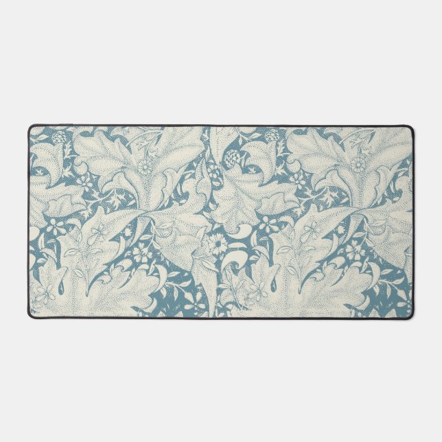 William Morris Wallflower bleu damas floral (Recto)