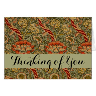 William Morris Wandle Anglais Floral Damask Design