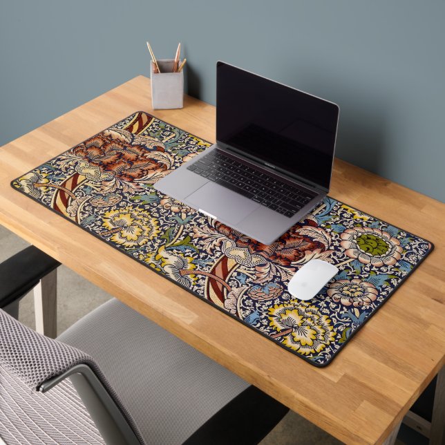 William Morris Wandle Anglais Floral Damask Design (Bureau 2)