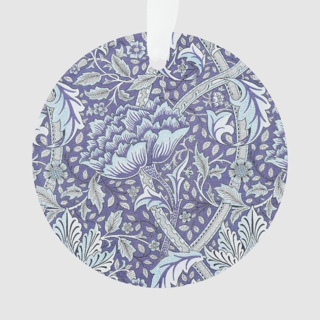 William Morris Windrush Motif Bleu Floral (devant)
