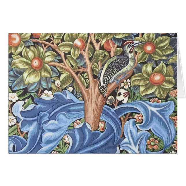 William Morris Woodpecker Tapestry (Devant Horizontal)