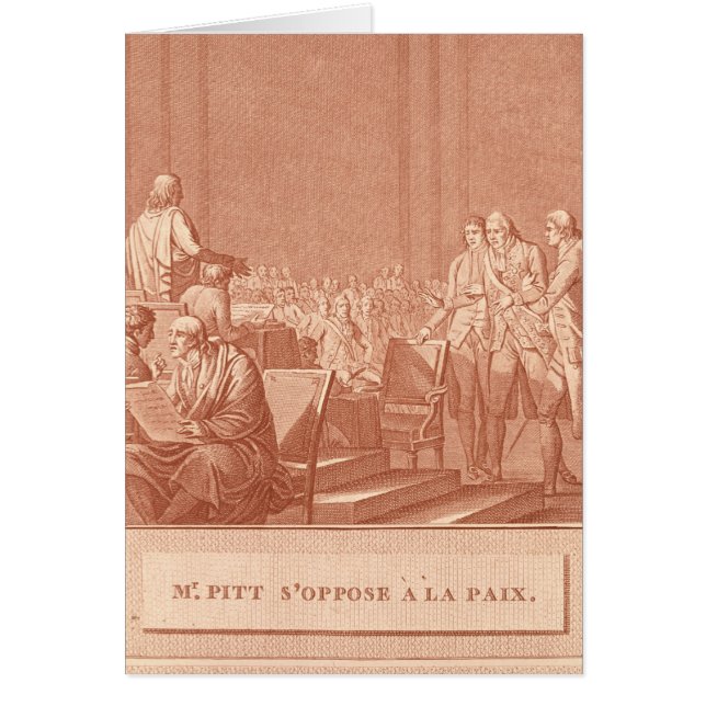 William Pitt l'aîné s'opposant à la paix (Devant)