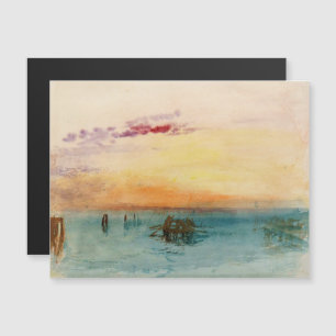 William Turner - Le lagon près de Venise au couche